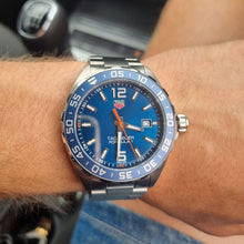 Load image into Gallery viewer, Tag Heuer Formula 1 Quartz Blue Dial Silver Steel Strap Watch for Men - WAZ1010.BA0842