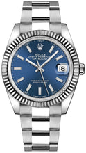 Load image into Gallery viewer, Rolex Datejust 41 Blue Dial Oyster Bracelet Watch 126334-0001