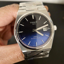 Load image into Gallery viewer, Tissot Powermatic 80 Automatic Gradient Blue Dial Silver Steel Strap Watch for Men - T137.407.11.051.01