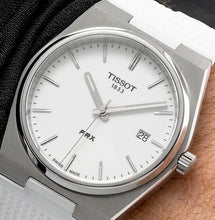 Load image into Gallery viewer, Tissot PRX 40 White Dial White Rubber Strap Watch For Men -  T137.410.17.011.00