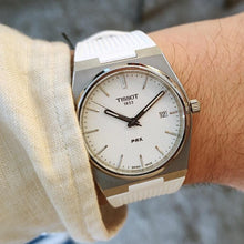 Load image into Gallery viewer, Tissot PRX 40 White Dial White Rubber Strap Watch For Men -  T137.410.17.011.00