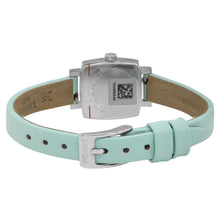 Load image into Gallery viewer, Tissot T Lady Lovely Square Silver Dial Light Green Leather Strap Watch for Women - T058.109.16.031.01
