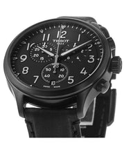 Load image into Gallery viewer, Tissot Chrono XL Vintage Black Dial Black Leather Strap Watch For Men - T116.617.36.052.00