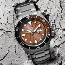 Load image into Gallery viewer, Seiko 5 Sports Sonar Special Edition Brown Dial Silver Steel Strap Watch For Men - SRPJ47K1