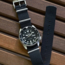 Load image into Gallery viewer, Seiko 5 Sports SKX Automatic Black Dial Black NATO Strap Watch For Men - SRPD55K3