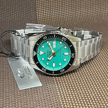 Load image into Gallery viewer, Seiko 5 Sports SKX Midi Automatic Teal Dial Silver Steel Strap Watch For Men - SRPK33K1