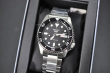 Load image into Gallery viewer, Seiko 5 Sports SKX Automatic Black Dial Silver Steel Strap Watch For Men - SRPK29K1