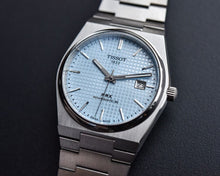Load image into Gallery viewer, Tissot PRX Powermatic 80 Ice Blue Dial Silver Steel Strap Watch for Men - T137.207.11.351.00