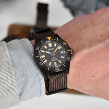 Load image into Gallery viewer, Seiko Prospex Black Series 1965 Limited Edition Black Dial Brown NATO Strap Watch For Men - SPB253J1