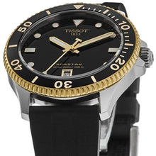 Load image into Gallery viewer, Tissot Seastar 1000 Black Dial Black Rubber Strap Watch For Men - T120.410.27.051.00