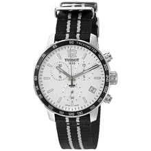 Load image into Gallery viewer, Tissot Quickster Chronograph NBA San Antonio Spurs Edition White Dial Two Tone NATO Strap Watch for Men - T095.417.17.037.07