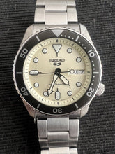 Load image into Gallery viewer, Seiko 5 Sports SKX Automatic Cream Dial Silver Steel Strap Watch For Men - SRPK31K1