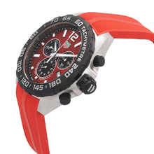 Load image into Gallery viewer, Tag Heuer Formula 1 Chronograph Red Dial Red Rubber Strap Watch for Men - CAZ101AN.FT8055