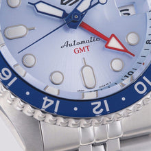 Load image into Gallery viewer, Seiko 5 Sports Automatic GMT SKX Sports Style Asia Exclusive Limited Edition Ice Blue Dial Silver Steel Strap Watch For Men - SSK029K1