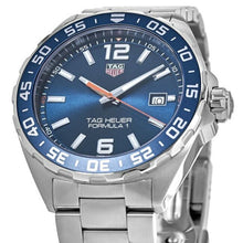 Load image into Gallery viewer, Tag Heuer Formula 1 Quartz Blue Dial Silver Steel Strap Watch for Men - WAZ1010.BA0842