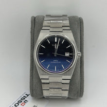 Load image into Gallery viewer, Tissot Powermatic 80 Automatic Gradient Blue Dial Silver Steel Strap Watch for Men - T137.407.11.051.01