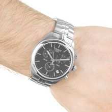 Load image into Gallery viewer, Tissot T Classic PR 100 Chronograph Black Dial Silver Steel Strap Watch for Men - T101.417.11.051.00