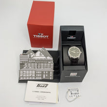 Load image into Gallery viewer, Tissot T Trend Couturier Diamonds Black Dial Black Leather Strap Watch for Women - T035.210.66.051.00