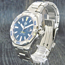 Load image into Gallery viewer, Tag Heuer Aquaracer Automatic Blue Dial Silver Steel Strap Watch for Men - WBD2112.BA0928