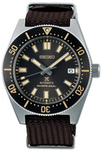 Load image into Gallery viewer, Seiko Prospex 1965 Diver’s Re-Interpretation Automatic Black Dial Brown NATO Strap Watch For Men - SPB239J1