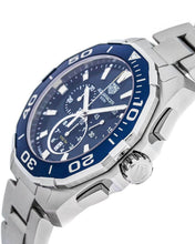 Load image into Gallery viewer, Tag Heuer Aquaracer Blue Dial SIlver Steel Strap Watch for Men - CAY111B.BA0927