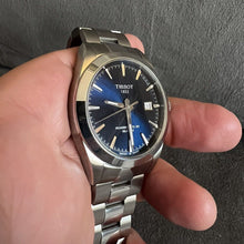 Load image into Gallery viewer, Tissot Gentlemen Powermatic 80 Silicium Blue Dial Silver Steel Strap Watch For Men - T127.407.11.041.00
