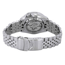 Load image into Gallery viewer, Seiko 5 Sports GMT Automatic Orange Dial Silver Steel Strap Watch For Men - SSK005K1