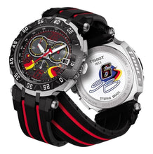 Load image into Gallery viewer, Tissot T Race Chronograph Stefan Bradl Special Edition Black Dial Black Rubber Strap Watch for Men - T092.417.27.057.02
