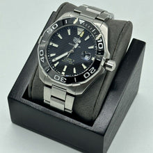 Load image into Gallery viewer, Tag Heuer Aquaracer Black Dial Silver Steel Strap Strap Watch for Men - WAY201A.BA0927