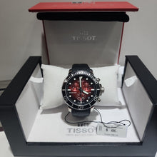 Load image into Gallery viewer, Tissot Seastar 1000 Chronograph Red Dial Black Rubber Strap Watch For Men - T120.417.17.421.00
