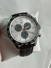 Load image into Gallery viewer, Tissot T Sport PRS 516 Chronograph Silver Dial Brown Leather Strap Watch for Men - T131.617.16.032.00