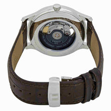 Load image into Gallery viewer, Tissot T Classic Tradition Powermatic 80 Open Heart Silver Dial Brown Leather Strap Watch for Men - T063.907.16.038.00