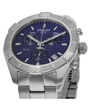 Load image into Gallery viewer, Tissot PR 100 Sport Quartz Chronograph Blue Dial Silver Steel Strap Watch For Men - T101.617.11.041.00