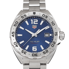 Load image into Gallery viewer, Tag Heuer Formula 1 Blue Dial Silver Steel Strap Watch for Men - WAZ1118.BA0875