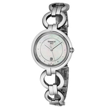 Load image into Gallery viewer, Tissot T Trend Flamingo Mother of Pearl Dial Silver Steel Strap Watch for Women - T094.210.11.116.00