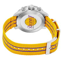 Load image into Gallery viewer, Tissot Quickster Chronograph NBA LA Lakers White Dial Yellow NATO Strap Watch for Men - T095.417.17.037.05