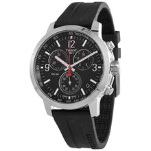 Load image into Gallery viewer, Tissot PRC 200 Chronograph Black Dial Black Rubber Strap Watch for Men - T114.417.17.057.00