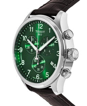 Load image into Gallery viewer, Tissot Chrono XL Chronograph Classic Green Dial Brown Leather Strap Watch For Men - T116.617.16.091.00