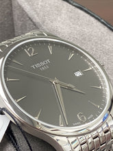 Load image into Gallery viewer, Tissot T Classic Tradition Grey Dial Silver Steel Strap Watch For Men - T063.610.11.067.00