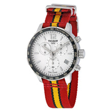Load image into Gallery viewer, Tissot Quickster Chronograph NBA Miami Heat Edition White Dial Two Tone NATO Strap Watch for Men - T095.417.17.037.08