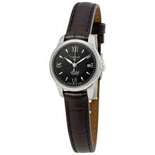 Load image into Gallery viewer, Tissot Le Locle Automatic Lady Black Dial Black Leather Strap Watch for Women - T41.1.123.57