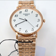 Load image into Gallery viewer, Tissot T Classic Everytime White Dial Rose Gold Mesh Bracelet Watch for Men - T109.610.33.032.00