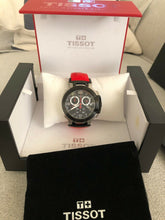 Load image into Gallery viewer, Tissot T Race Chronograph Black Dial Red Rubber Strap Watch for Men - T048.417.27.057.01