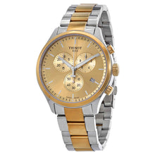 Load image into Gallery viewer, Tissot T Sport Chrono XL Classic Gold Dial Two Tone Steel Strap Watch for Men - T116.617.22.021.00