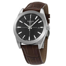 Load image into Gallery viewer, Tissot Gentlemen Black Dial Brown Leather Strap Watch for Men - T127.410.16.051.01