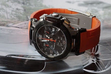 Load image into Gallery viewer, Tissot T Race Chronograph Black Dial Orange Rubber Strap Watch for Women - T048.217.27.057.00