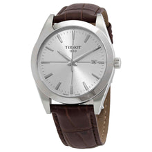 Load image into Gallery viewer, Tissot Gentlemen Silver Dial Brown Leather Strap Watch for Men - T127.410.16.031.01