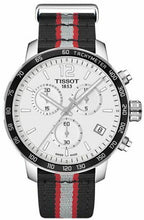 Load image into Gallery viewer, Tissot Quickster Chronograph NBA Toronto Raptors White Dial Two Tone NATO Strap Watch for Men - T095.417.17.037.16