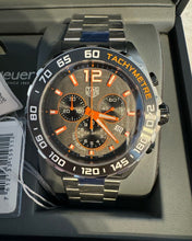 Load image into Gallery viewer, Tag Heuer Formula 1 Chronograph Ceramic Black Dial Silver Steel Strap Watch for Men - CAZ101AH.BA0842