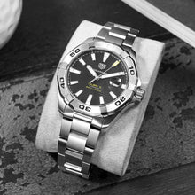 Load image into Gallery viewer, Tag Heuer Aquaracer Automatic Black Dial Silver Steel Strap Watch for Men - WAY2010.BA0927